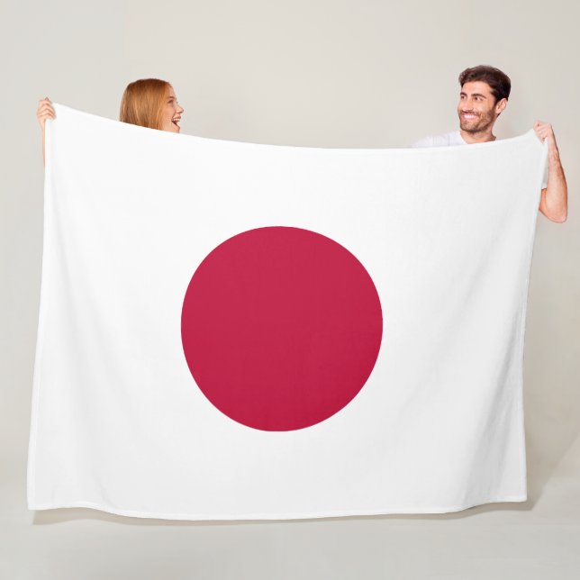 Flagga i Japan Fleecefilt (På plats)