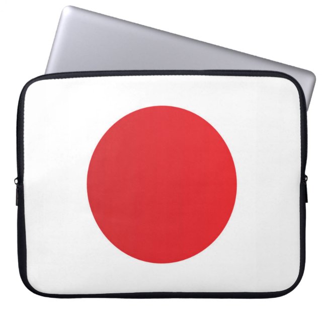 Flagga i Japan Laptop Fodral (Framsidan)