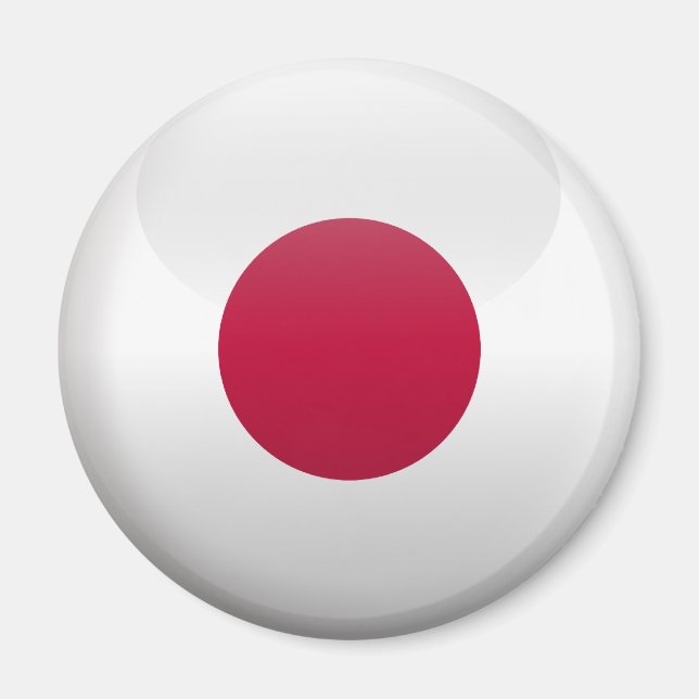 Flagga i Japan Magnet (Framsidan)