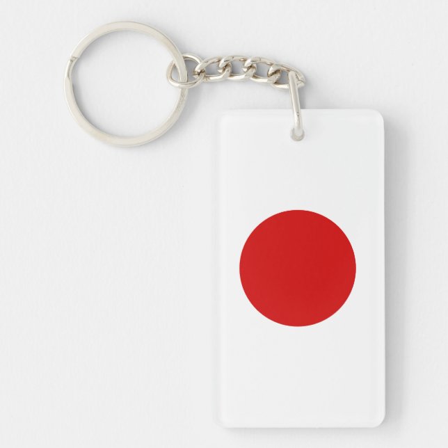 Flagga i Japan Nyckelring (Framsidan)