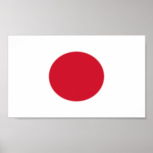Flagga i Japan Poster