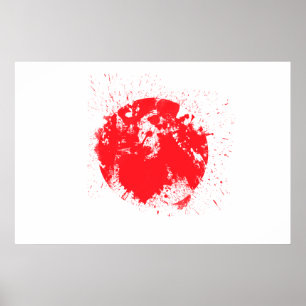 Flagga i Japan Poster