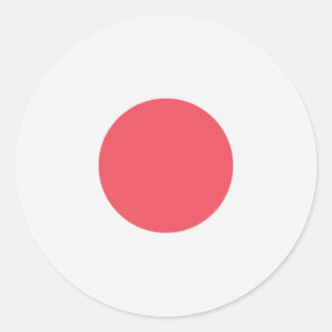 Flagga i Japan Runt Klistermärke
