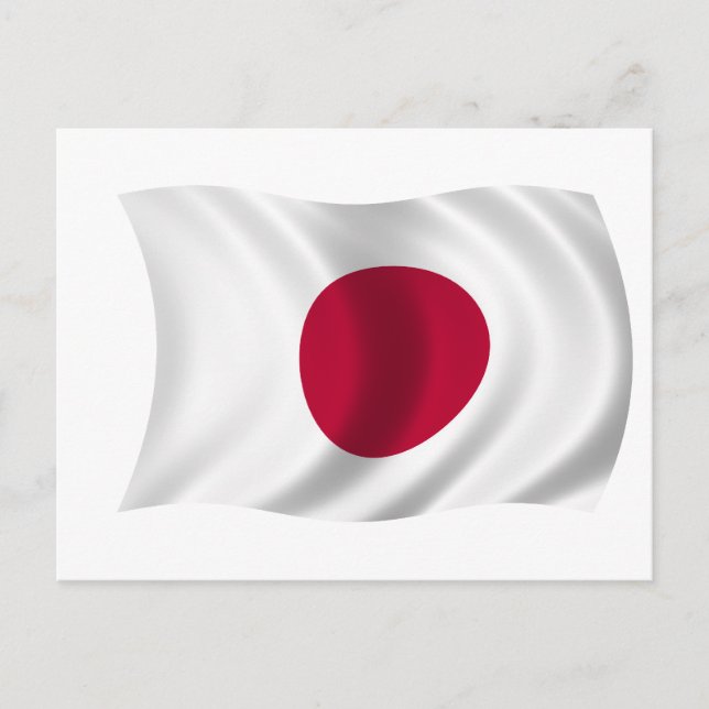 Flagga i Japan Vykort (Framsida)