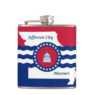 Flagga i Jefferson City, Missouri Hip-kolven Fickplunta