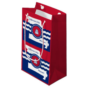 Flagga i Jefferson City, Missouri Small Gift Bag