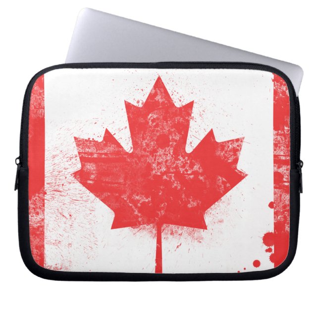 Flagga i Kanada Laptop Fodral (Framsidan)