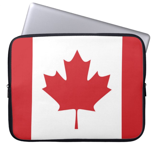 Flagga i Kanada Laptop Fodral (Framsidan)