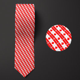 Flagga i Kanada Mönster Slips