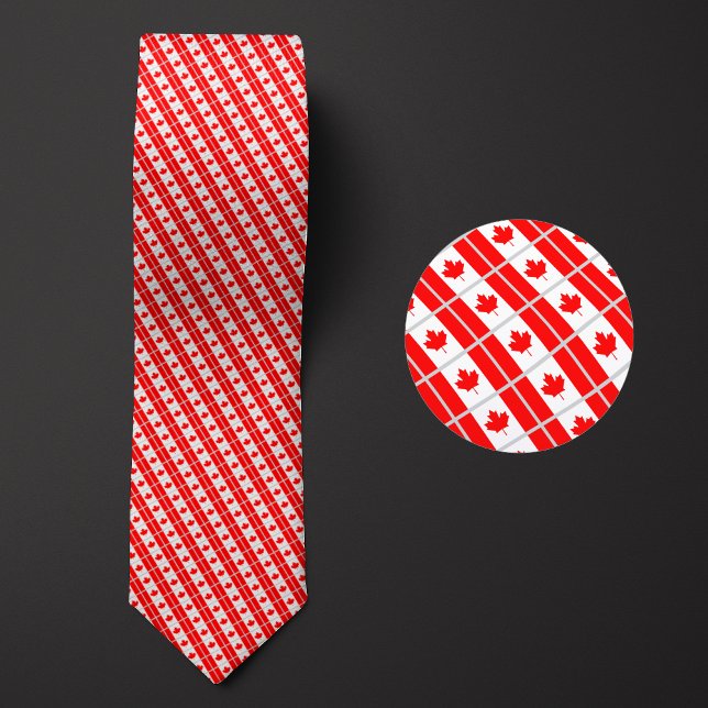 Flagga i Kanada Mönster Slips (Skapare uppladdad)