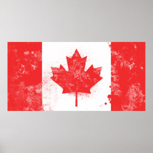 Flagga i Kanada Poster