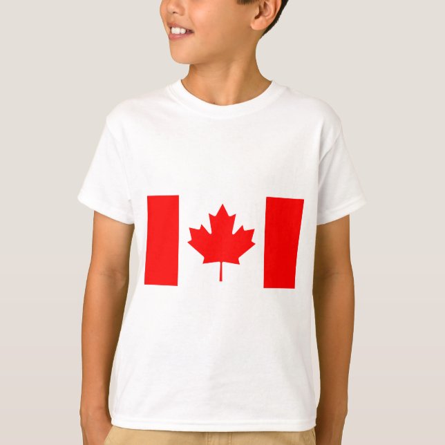 Flagga i Kanada Tee (Framsida)