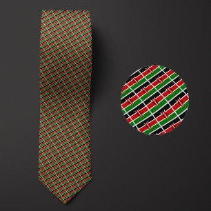 Flagga i Kenya Mönster Slips