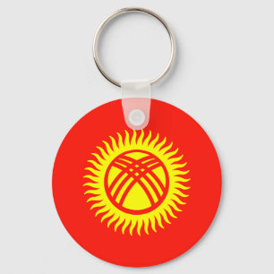 Flagga i Kirgizistan Nyckelring