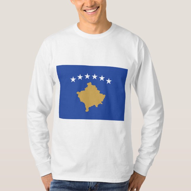 Flagga i Kosovo T Shirt (Framsida)