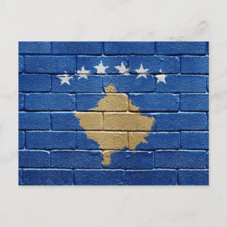 Flagga i Kosovo Vykort