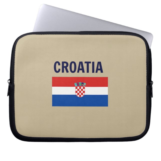 Flagga i Kroatien Laptop sleeve (Framsidan)