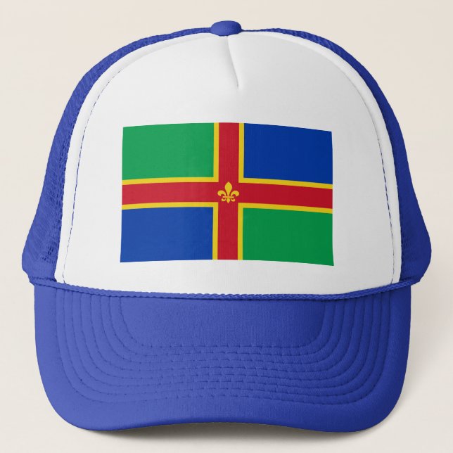 Flagga i Lincolnshire Hat Keps (Framsida)