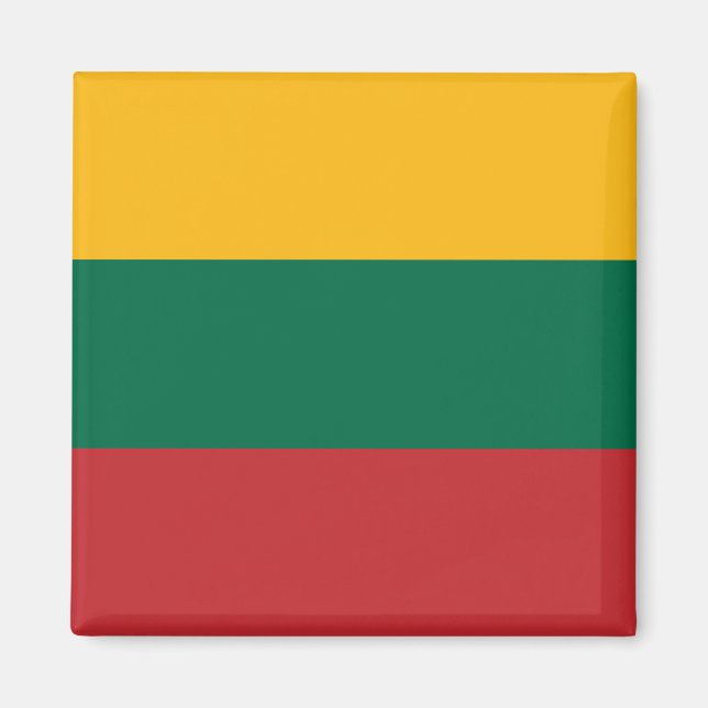 Flagga i Litauen Magnet (Framsidan)