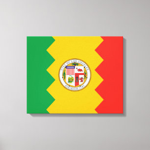 Flagga i Los Angeles (Kalifornien, USA) Canvastryck