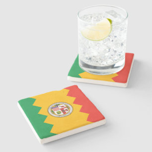 Flagga i Los Angeles (Kalifornien, USA) Stenunderlägg