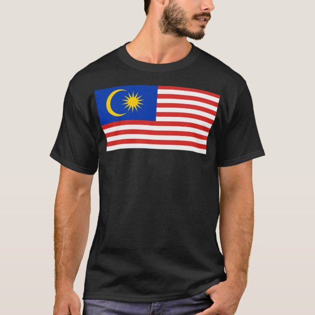 Flagga i Malaysia T Shirt (Framsida)