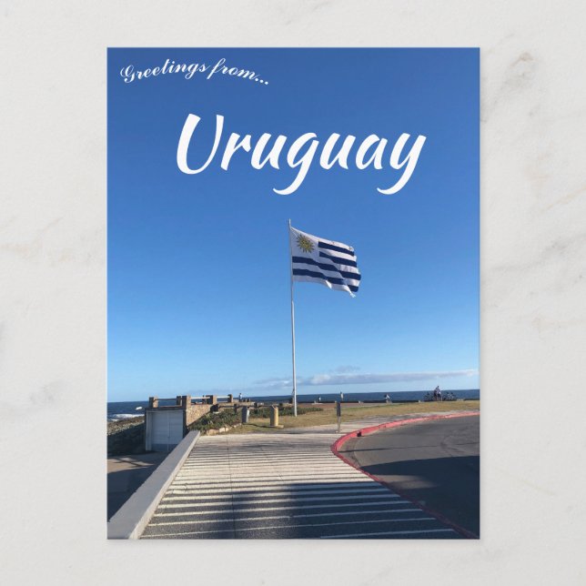 Flagga i Maldonado Uruguay Vykort (Framsida)