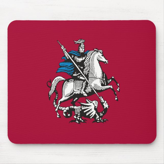 Flagga i Moskva (ryska huvudstaden) Musmatta (Framsidan)