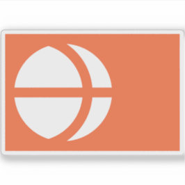 Flagga i Nagano-prefekturen, Japan Klistermärken