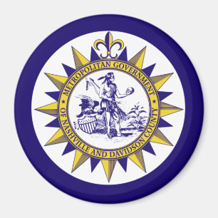 Flagga i Nashville, Tennessee Magnet
