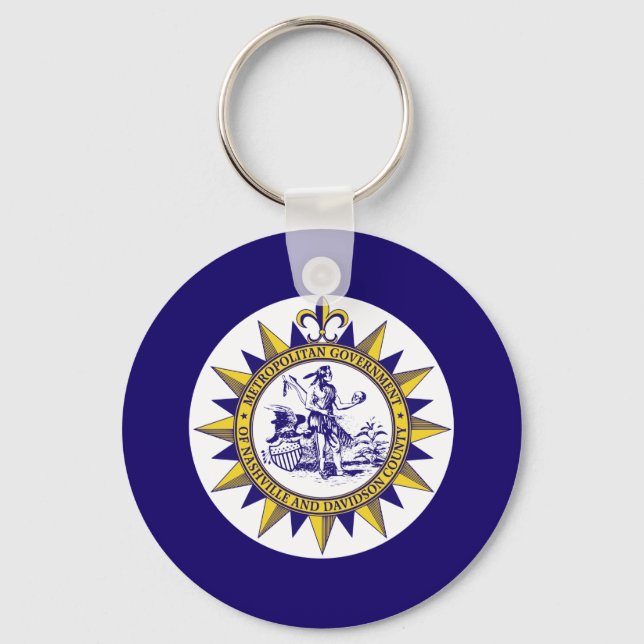 Flagga i Nashville, Tennessee Nyckelring (Framsida)