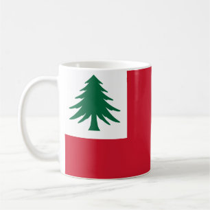Flagga i New England (endast gräs) - inofficiell Kaffemugg