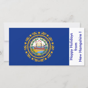 Flagga i New Hampshire, Glad helg från USA Julkort