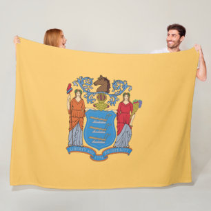 FLAGGA i NEW JERSEY Fleecefilt