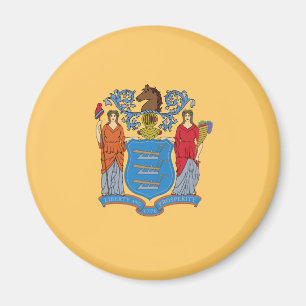FLAGGA i NEW JERSEY Magnet