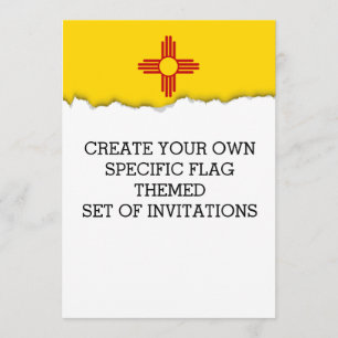 Flagga i New mexico Inbjudningar