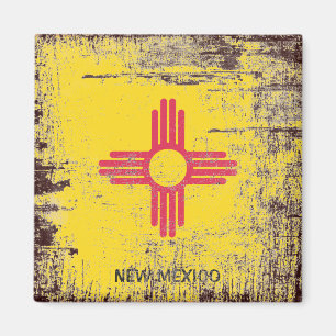Flagga i New mexico Magnet