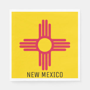 Flagga i New mexico Pappersservett