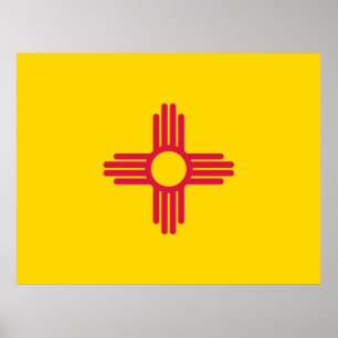 FLAGGA i NEW MEXICO Poster