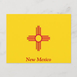 Flagga i New mexico Vykort