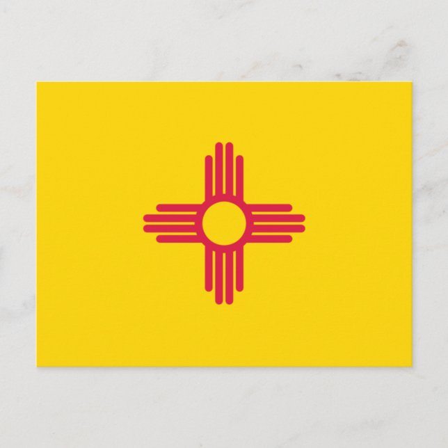 FLAGGA i NEW MEXICO Vykort (Framsida)