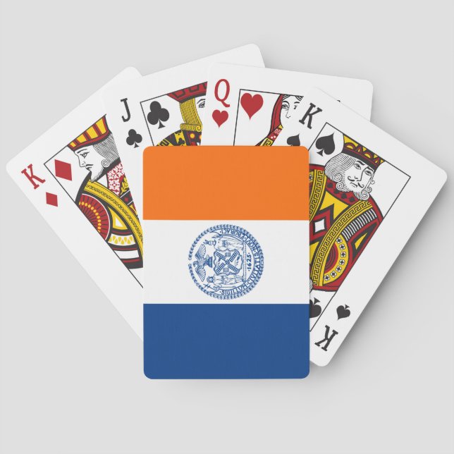 Flagga i New York City Casinokort (Baksidan)