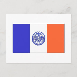 Flagga i New York City Vykort