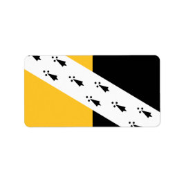 Flagga i Norfolk County, Englands etiketter Adressetikett