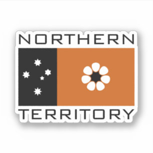 Flagga i norra territoriet (AUSTRALIA) Klistermärken