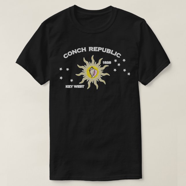 FLAGGA I NYCKEL VÄSTER FLORIDA-KONPUBLIKEN T SHIRT (Design framsida)