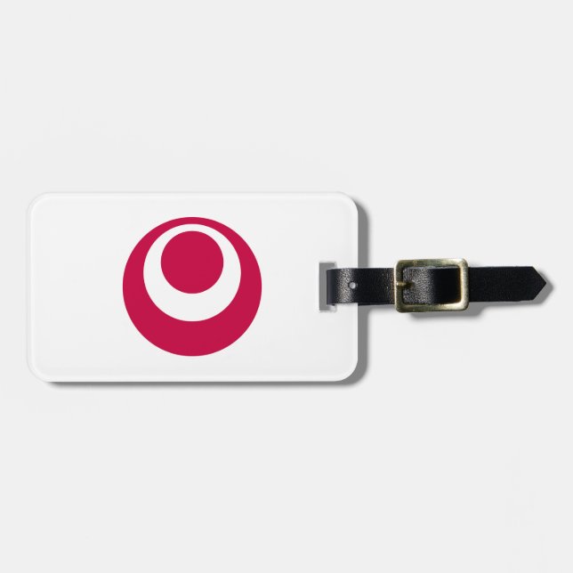 Flagga i Okinawa län, Japan Bagagebricka (Horisontell Framsida)