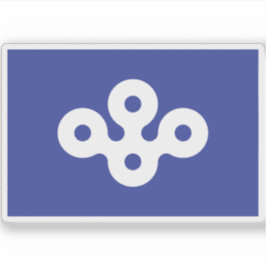 Flagga i Osaka-prefekturen, Japan Klistermärken