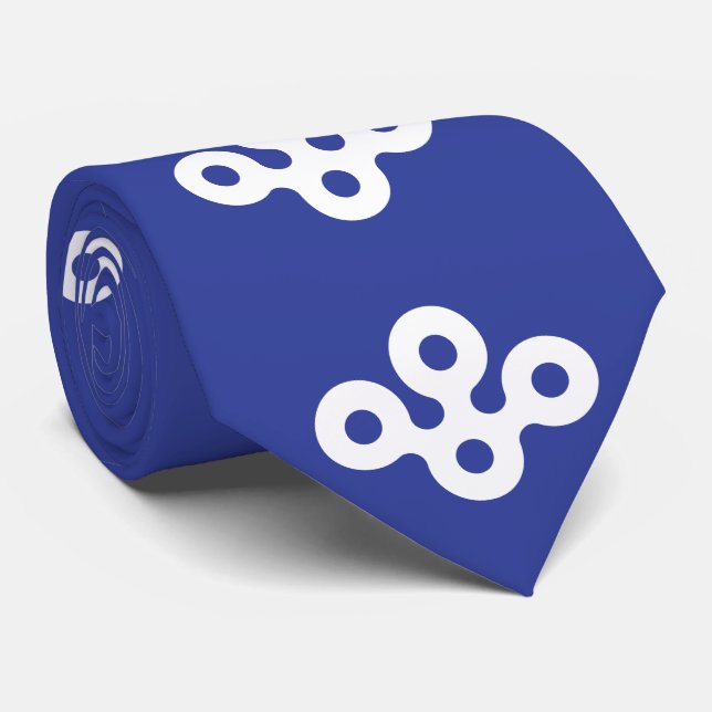 Flagga i Osaka-prefekturen, Japan Slips (Rullad)