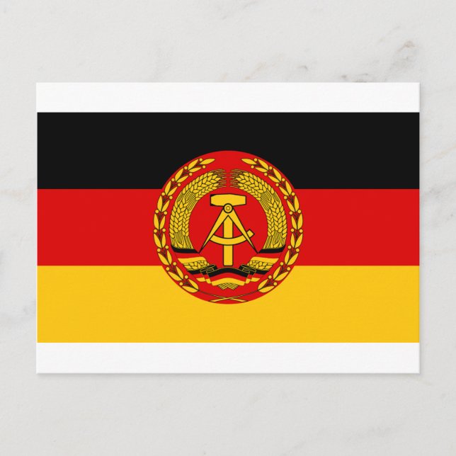 Flagga i Öster Tyskland - Flagge der DDR (GDR) - N Vykort (Framsida)